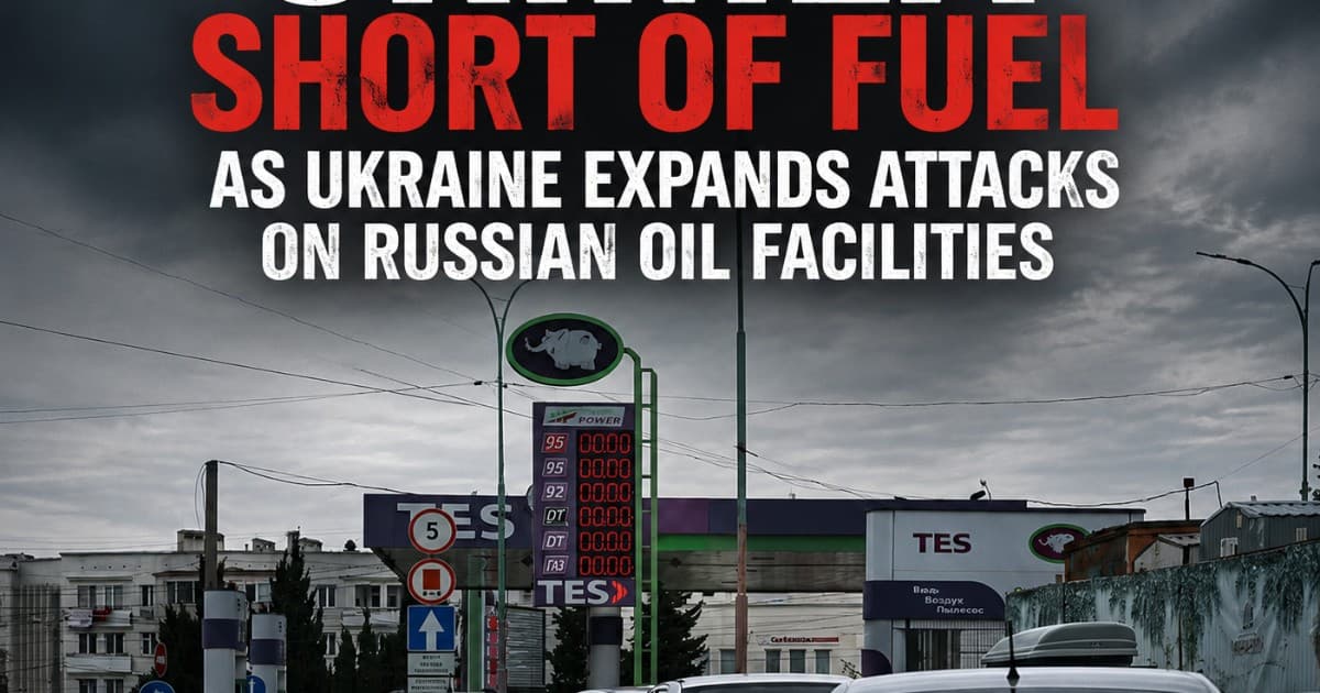 Crimea short of fuel as Ukraine expands attacks on Russian oil facilities