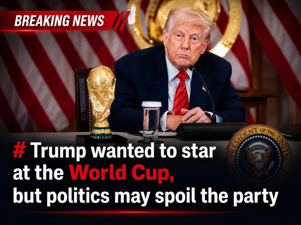 Trump wanted to star at the World Cup, but politics may spoil the party