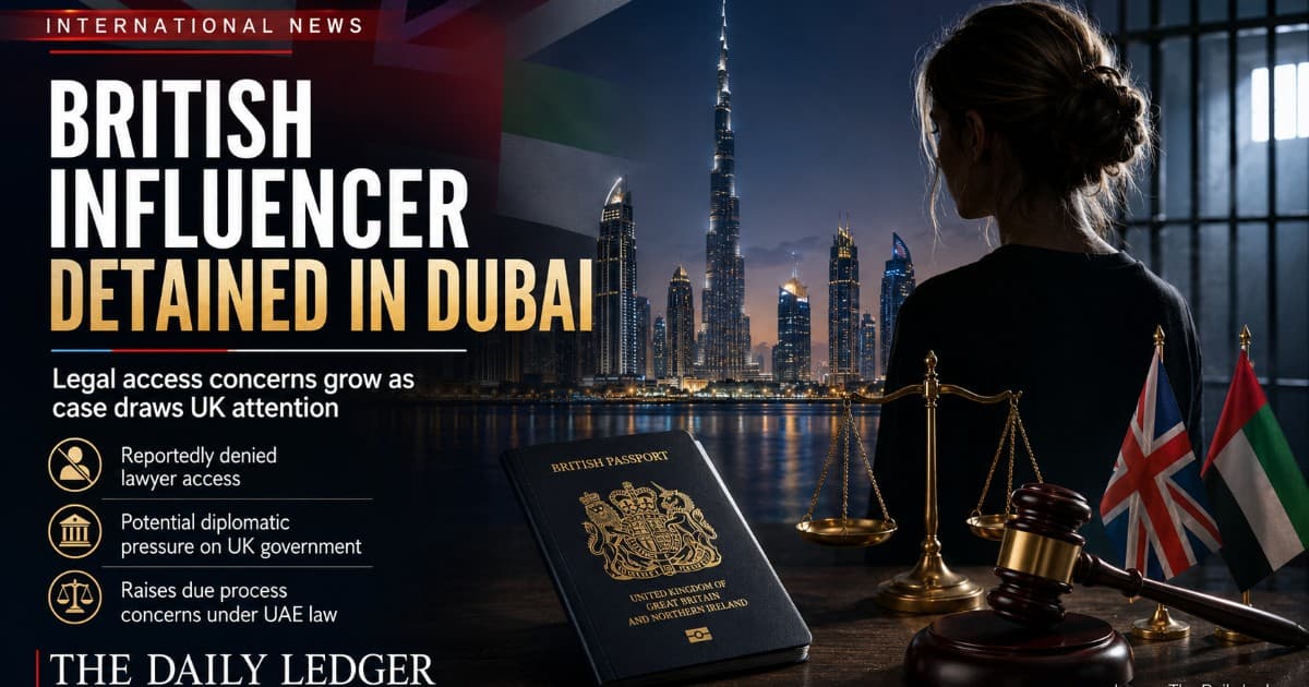 British Influencer, 23, Faces Death Penalty in Dubai as Legal Access Continues to Be Denied