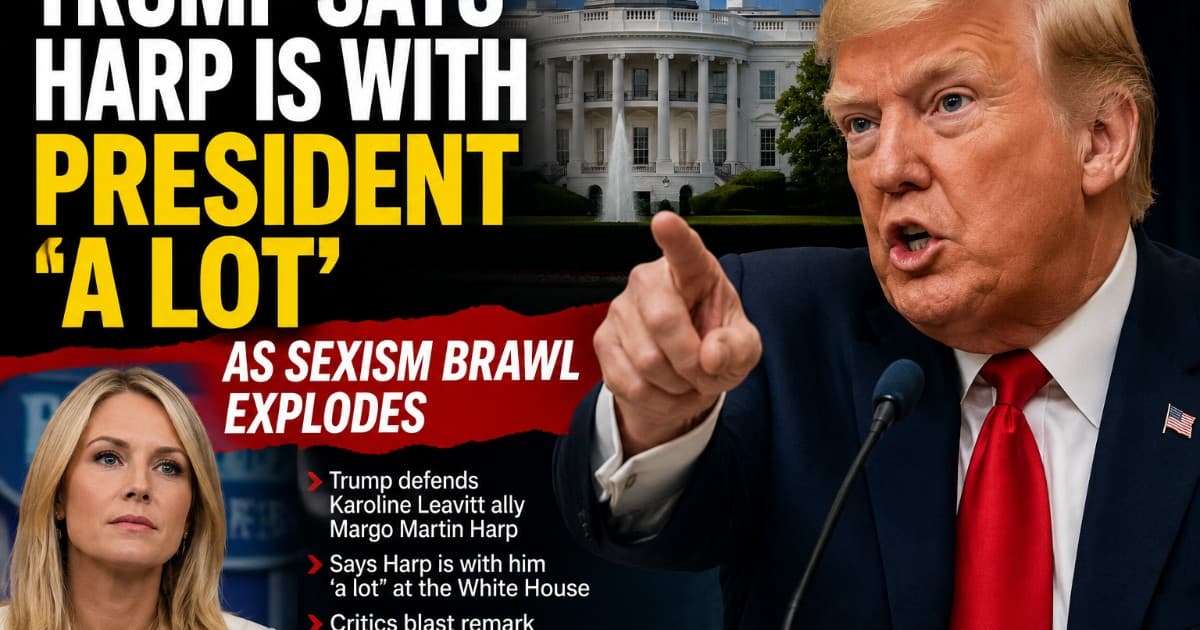 Trump Defends Natalie Harp as Sexism Fight Explodes Over Ossoff’s Remarks