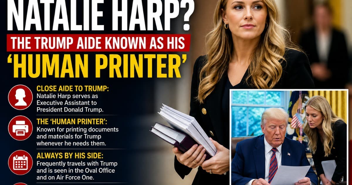 Who Is Natalie Harp? Inside the Trump Aide Known as His ‘Human Printer’