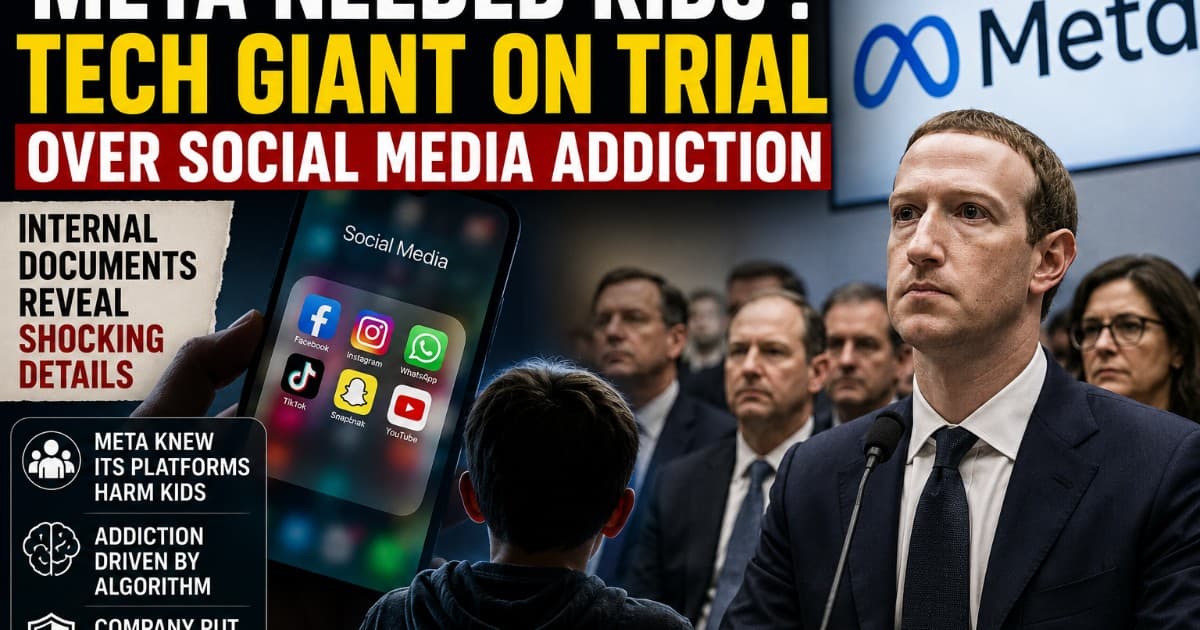 ‘Meta Needed Kids’: Tech Giant Goes on Trial Over Social Media Addiction Claims