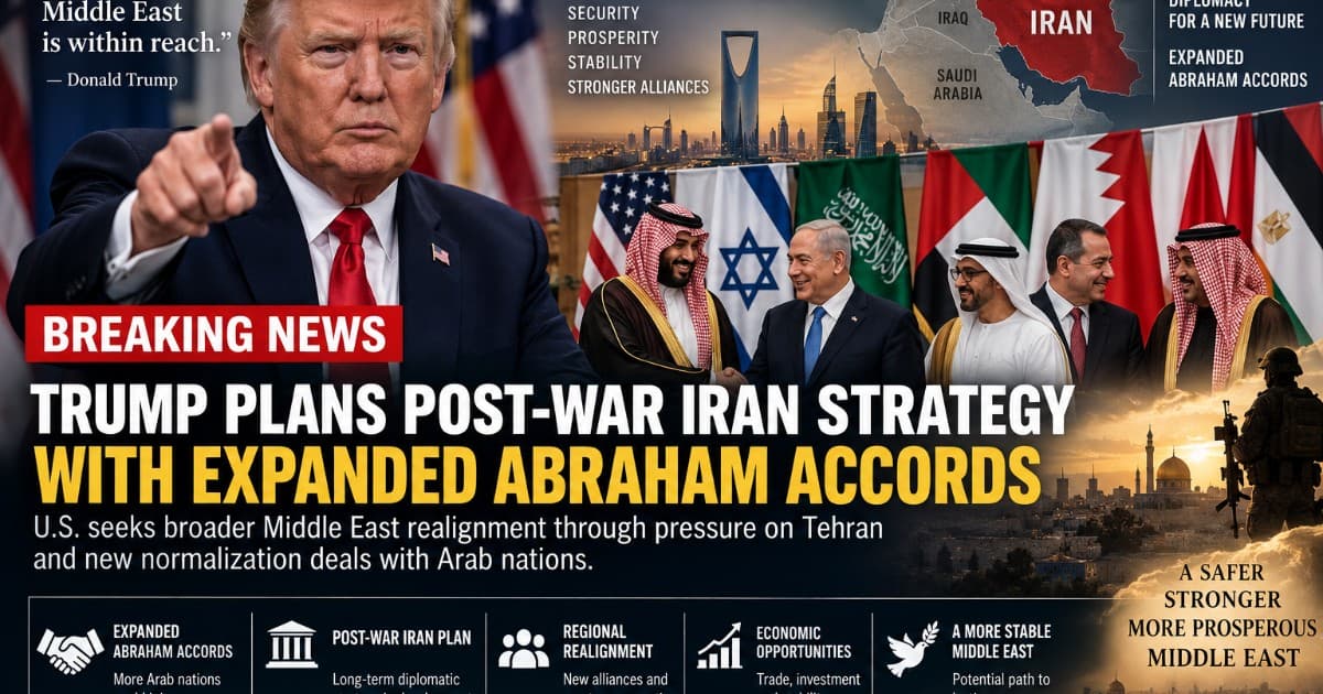 Trump Administration Eyes Post-War Iran Blueprint as Abraham Accords Expansion Gains Momentum