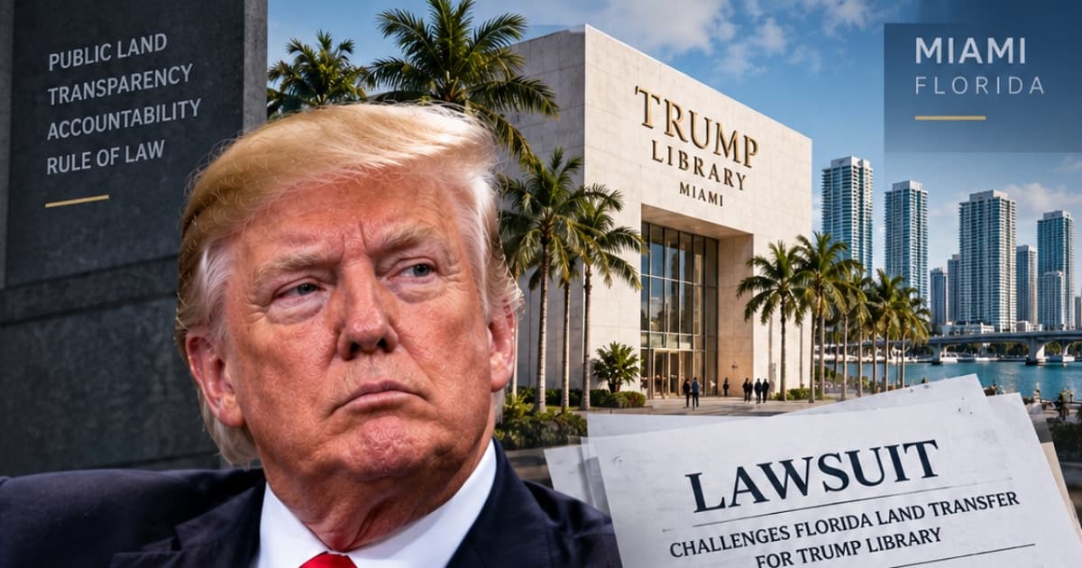 Lawsuit Challenges Miami Land Deal Behind Proposed Trump Library