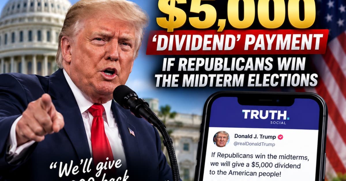 Trump Pledges $5,000 Payment to Americans if Republicans Take Control After Midterms