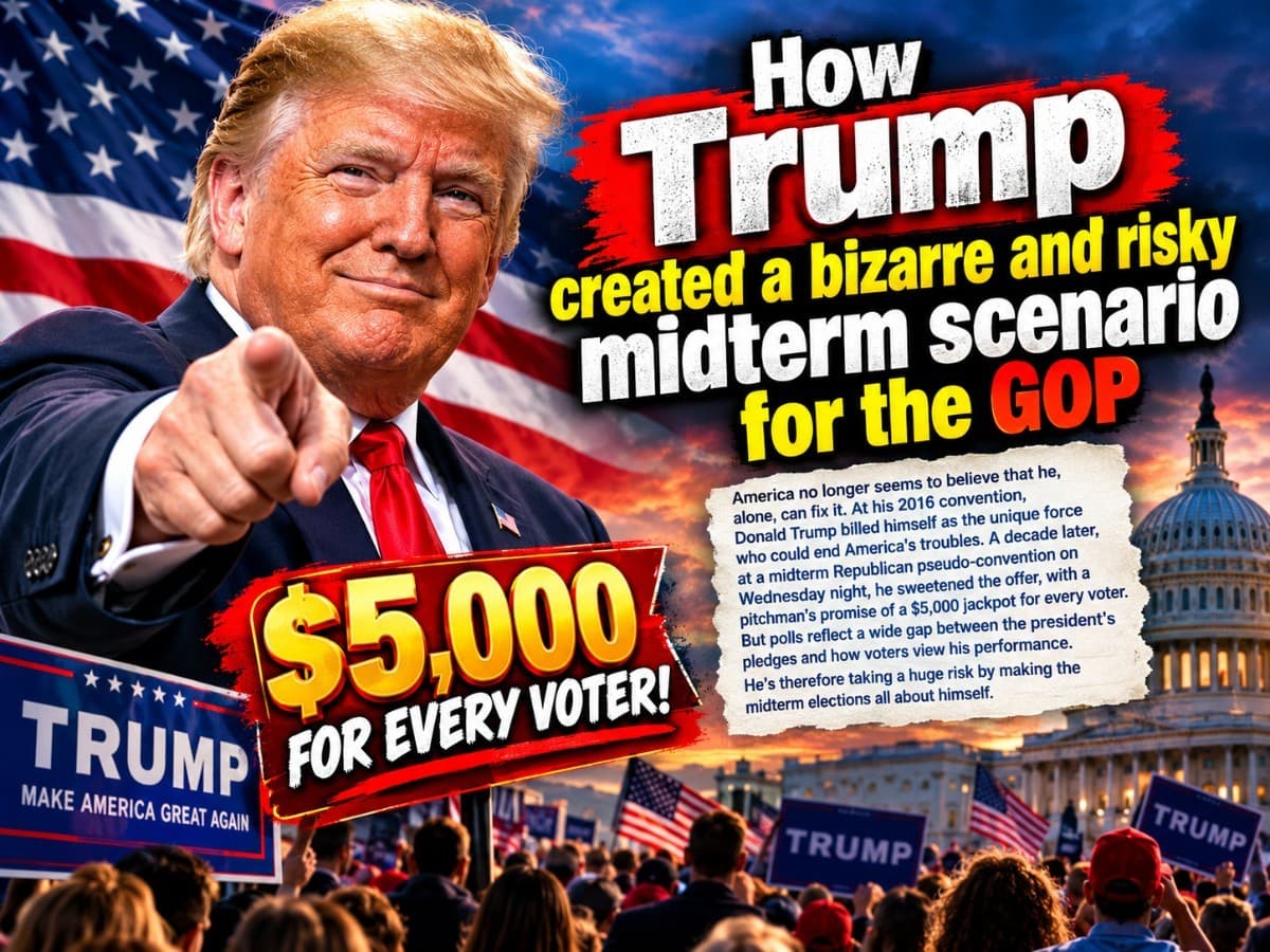 Trump’s Risky Midterm Strategy Puts the GOP in a Bizarre Position