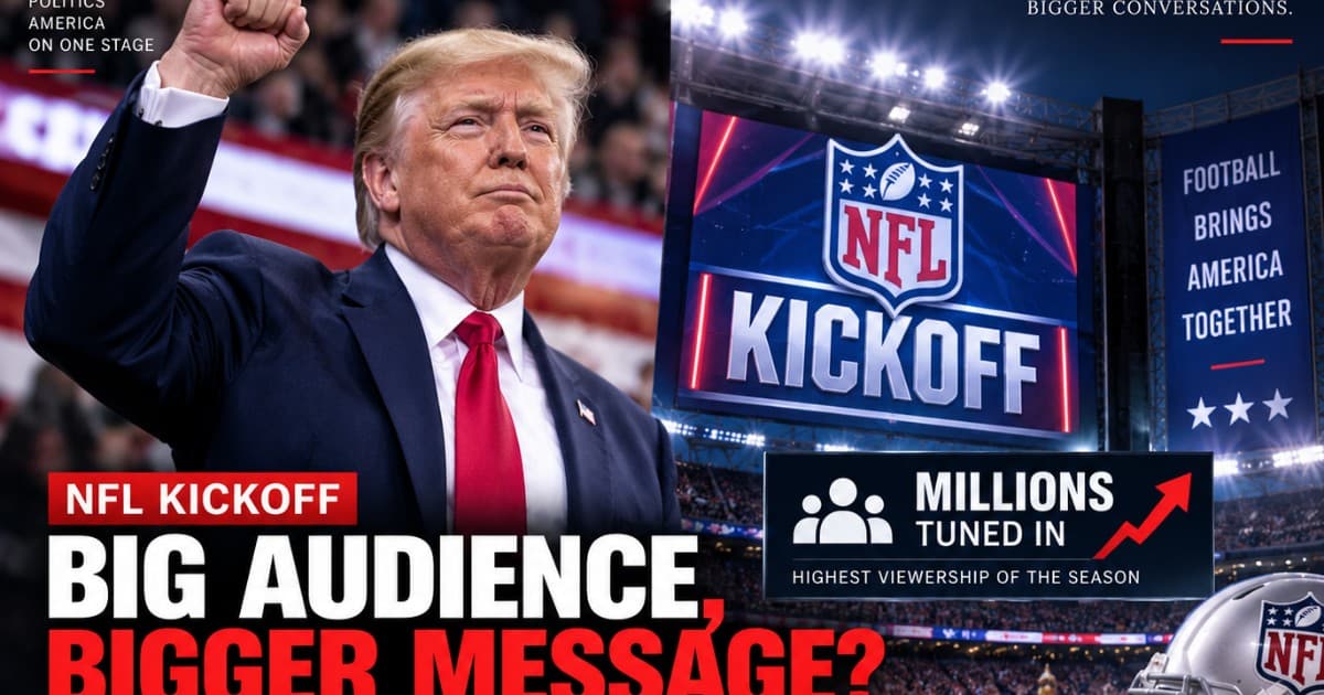NFL Kickoff Draws Millions of Viewers as Political Figures Weigh In