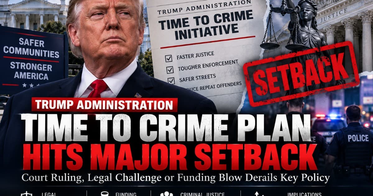 Trump's Criminal Justice Initiative Faces Major Obstacle