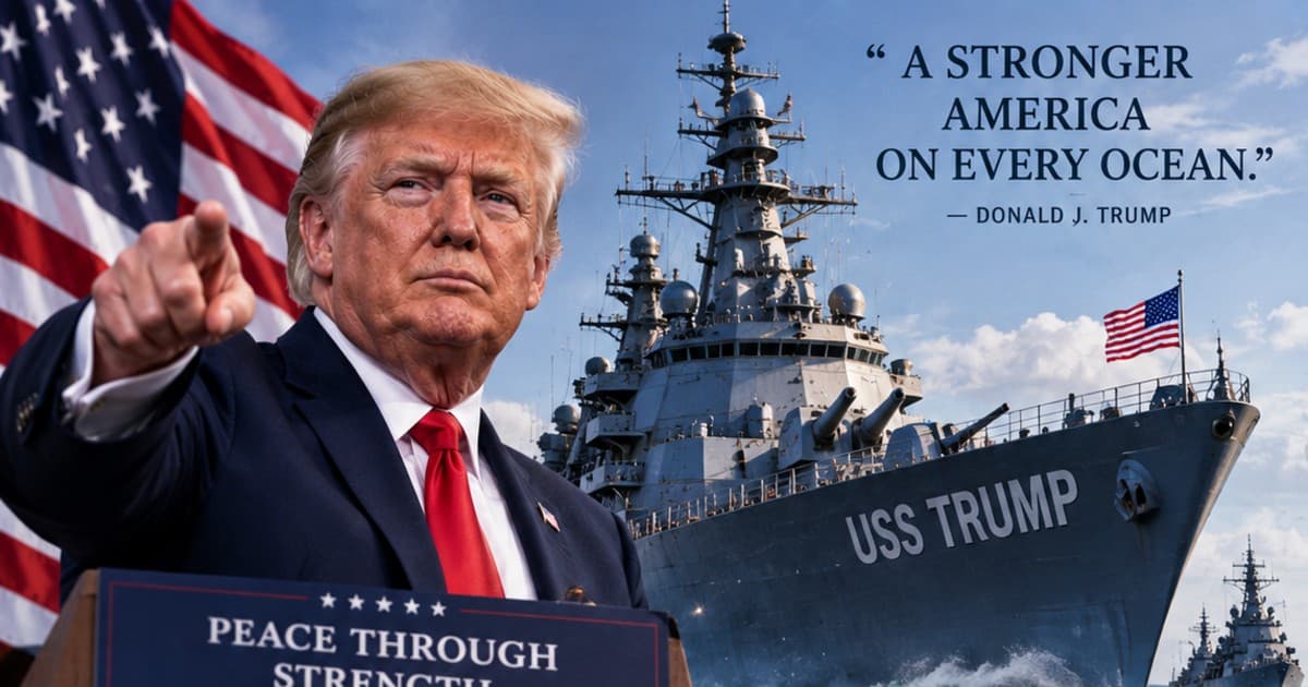 Trump Unveils Plan for New 'Donald Trump Class' Naval Warships