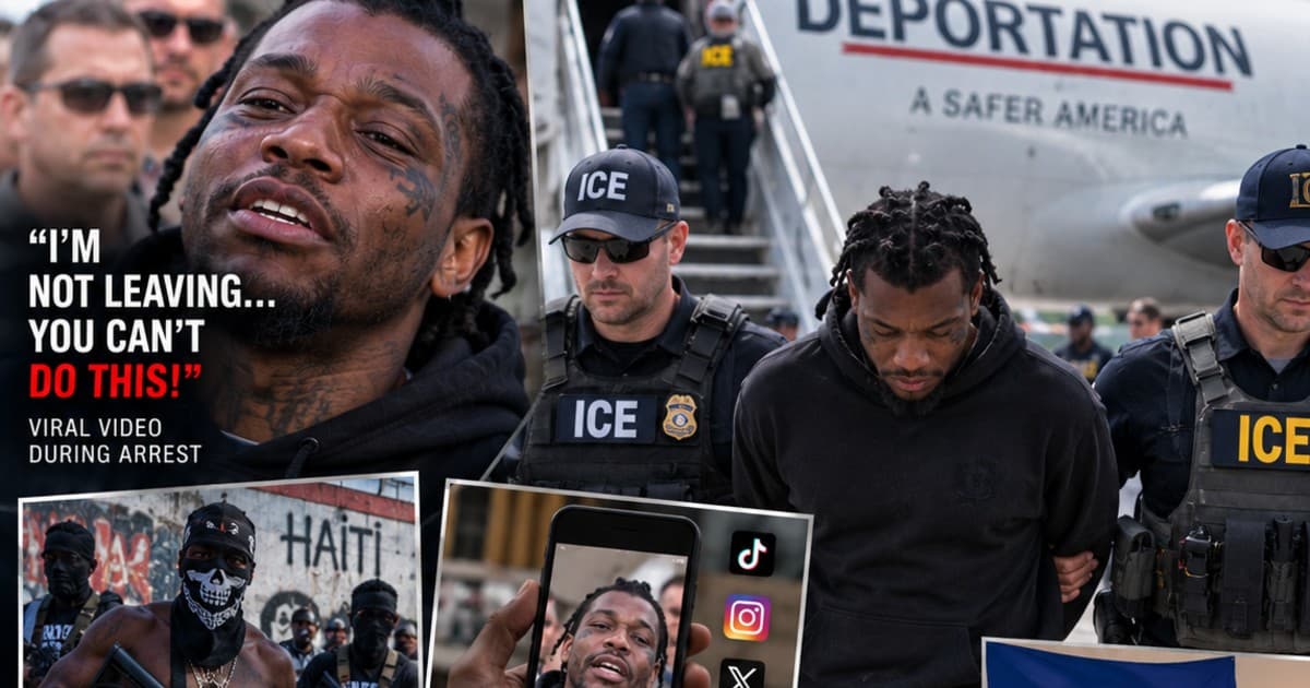 Gang-affiliated Haitian national deported following viral ICE arrest