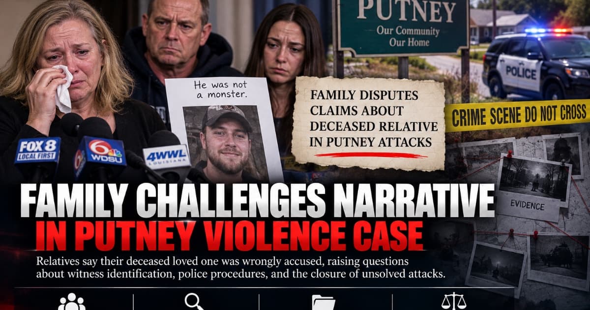 Family Questions Whether Deceased Relative Was Putney Attacker
