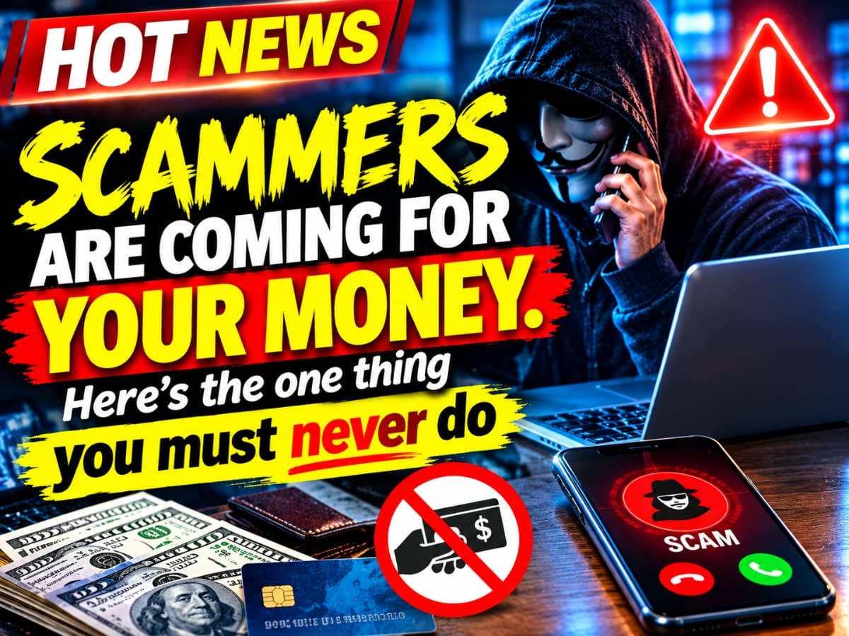 Scammers are coming for your money. Here’s the one thing you must never do