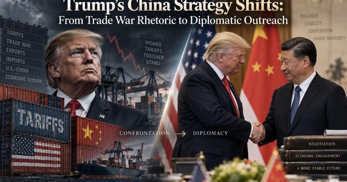 Trump's China Strategy Shifts: From Trade War Rhetoric to Diplomatic Outreach