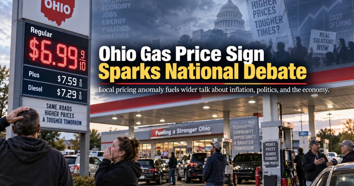 Ohio Gas Station's $9.99 Price Tag Ignites Debate Over Fuel Costs and Politics