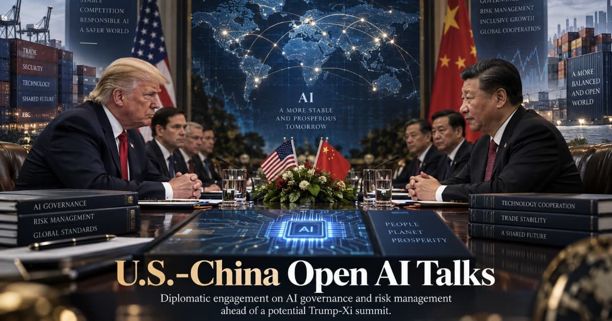U.S. Opens AI Negotiations with China Ahead of Trump-Xi Meeting