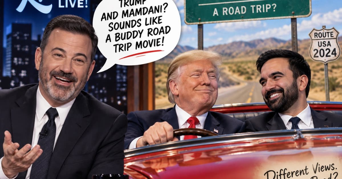 Kimmel Jokes About Trump and Mamdani's Unlikely Partnership as 'Weirdest Buddy Movie'