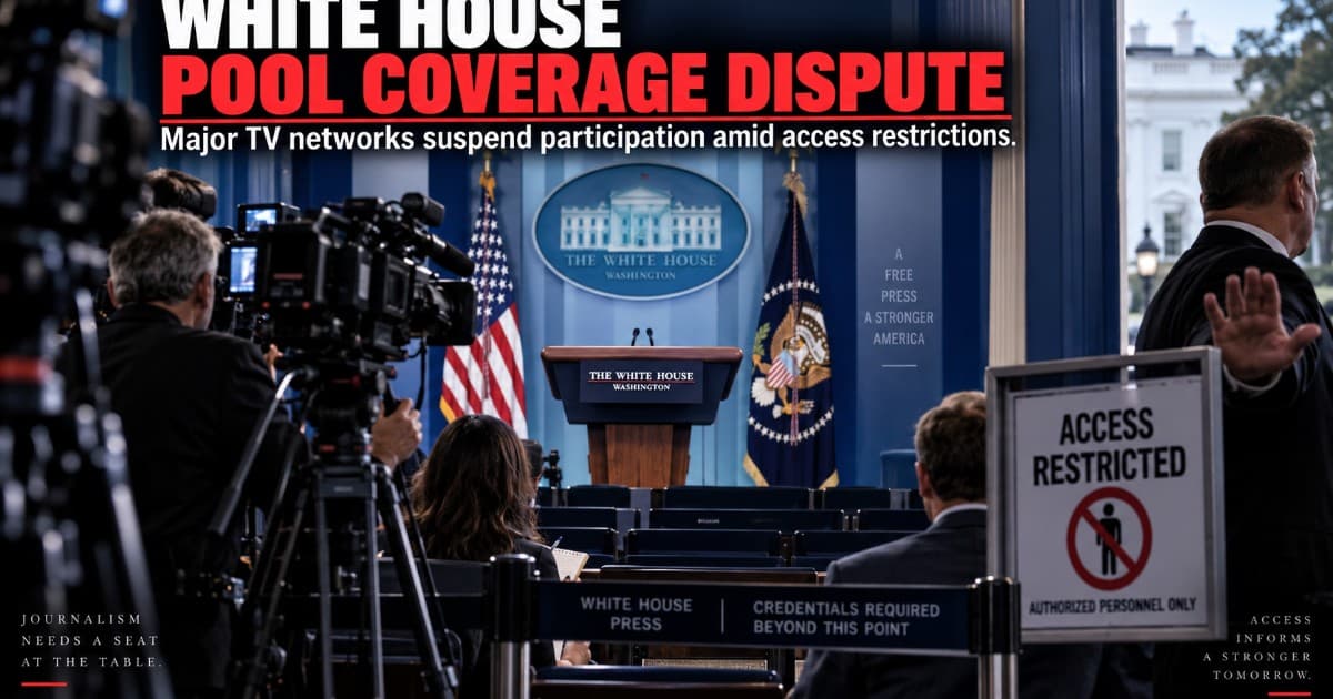 TV Networks Halt White House Pool Coverage in Response to Media Restrictions