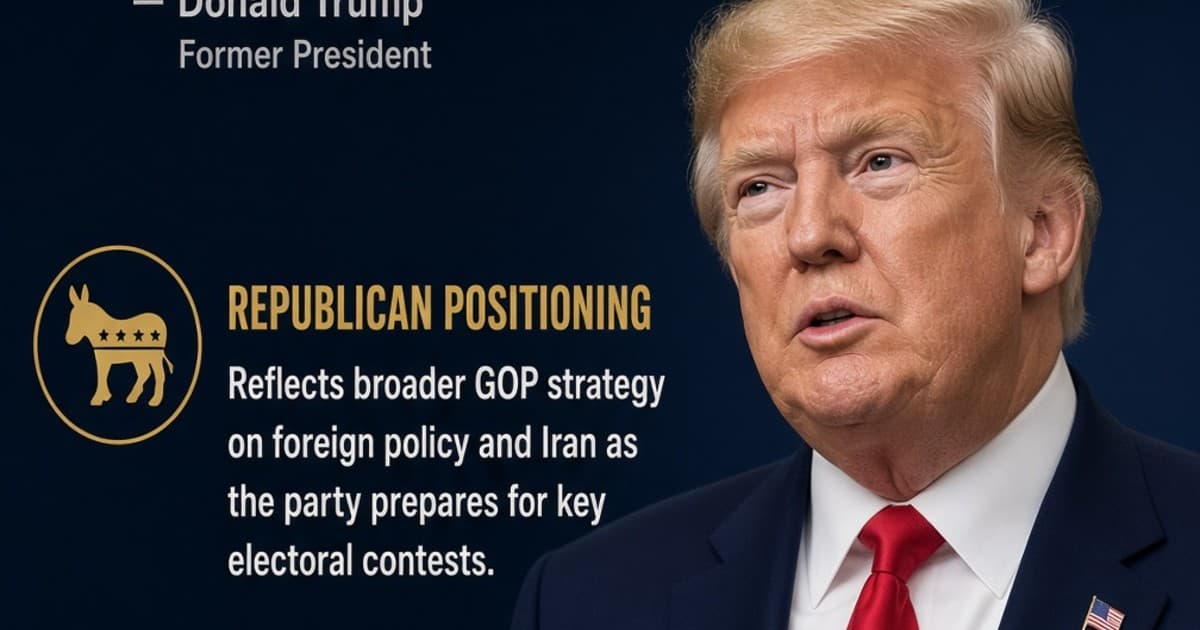 Trump Predicts Iran Nuclear Deal Progress After Midterms