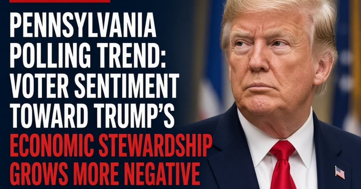 Pennsylvania Voters Souring on Trump's Economic Record