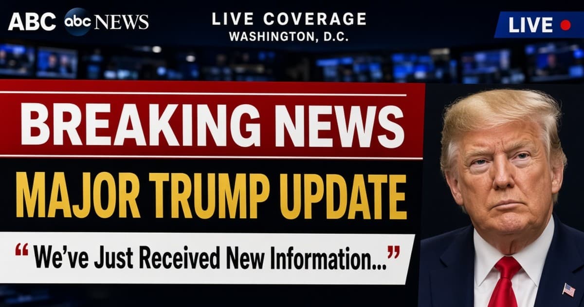 💔ABC News Interrupts Live Coverage With MAJOR Trump Update — “We’ve Just Received New Information…”