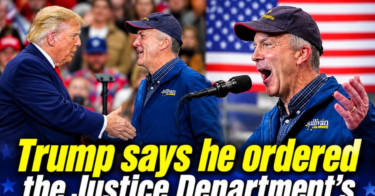 BREAKINGđź’Ą Trump Says He Ordered DOJ Lawsuit Over Alaska Senate Race...